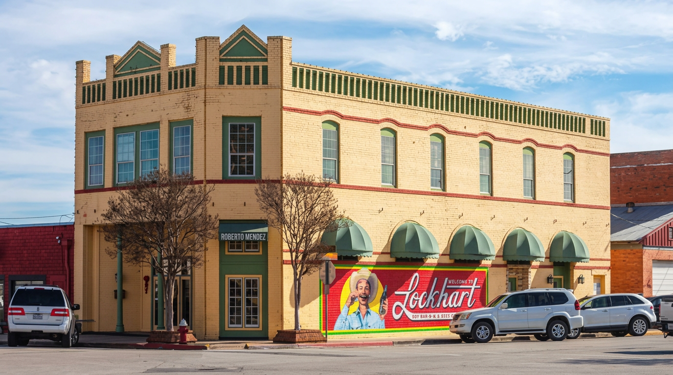 Lockhart Texas historic downtown square and courthouse